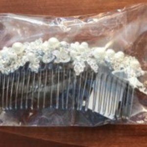 New Pearl Beaded and Jeweled Headpiece